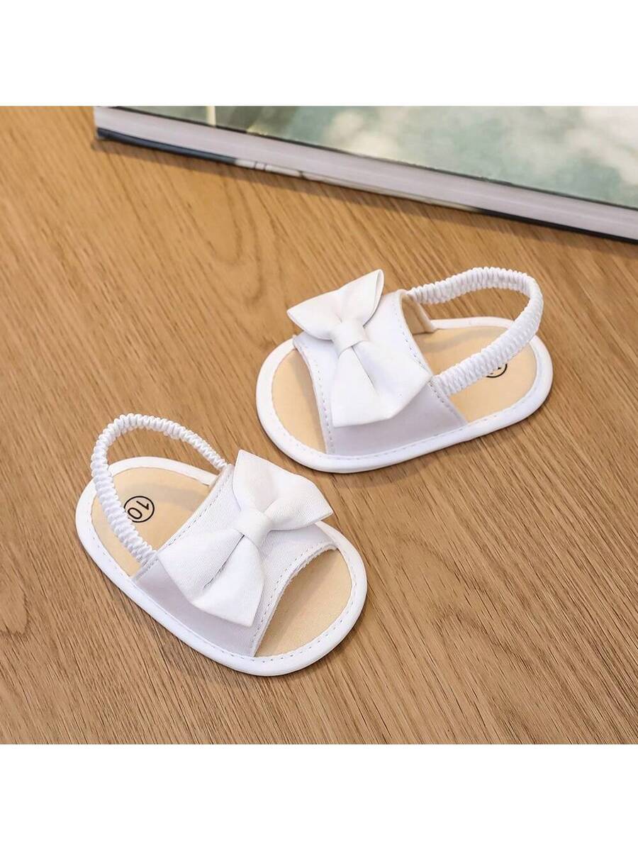 0-15M Infant Bowknot Sandals - Cute Soft Sole Toddler Shoes