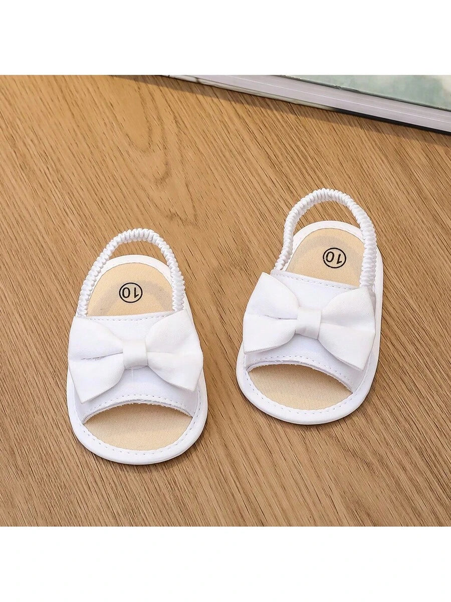 0-15M Infant Bowknot Sandals - Cute Soft Sole Toddler Shoes