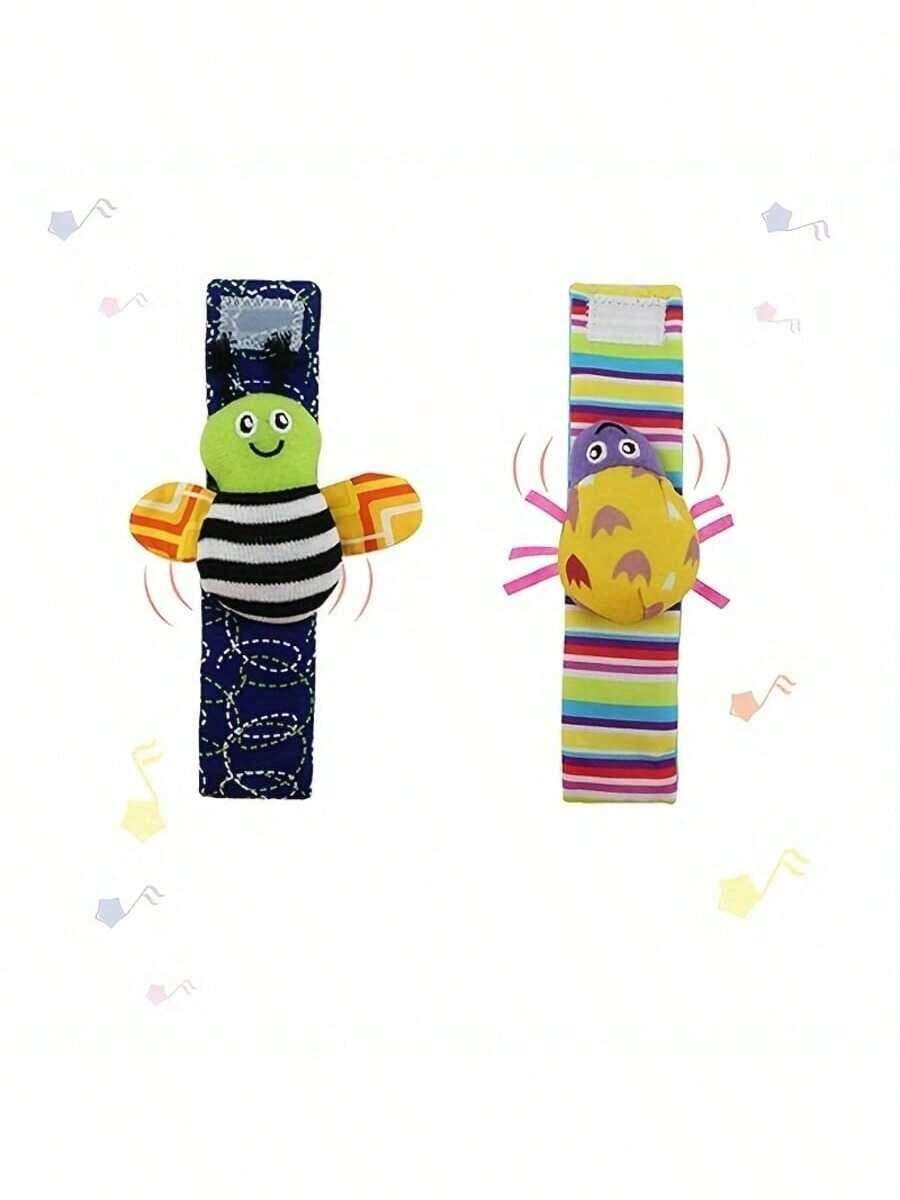 Baby Wrist Rattle Socks Set Sensory Foot Finder Toy for Newborns and Infants