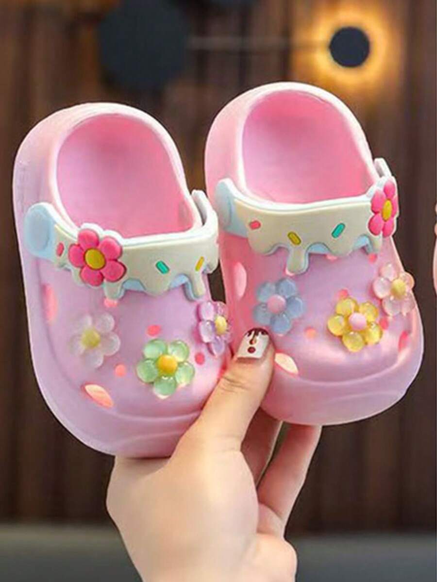 Cute Flower Design Baby Sandals - Soft Non-Slip Summer Shoes for Toddlers