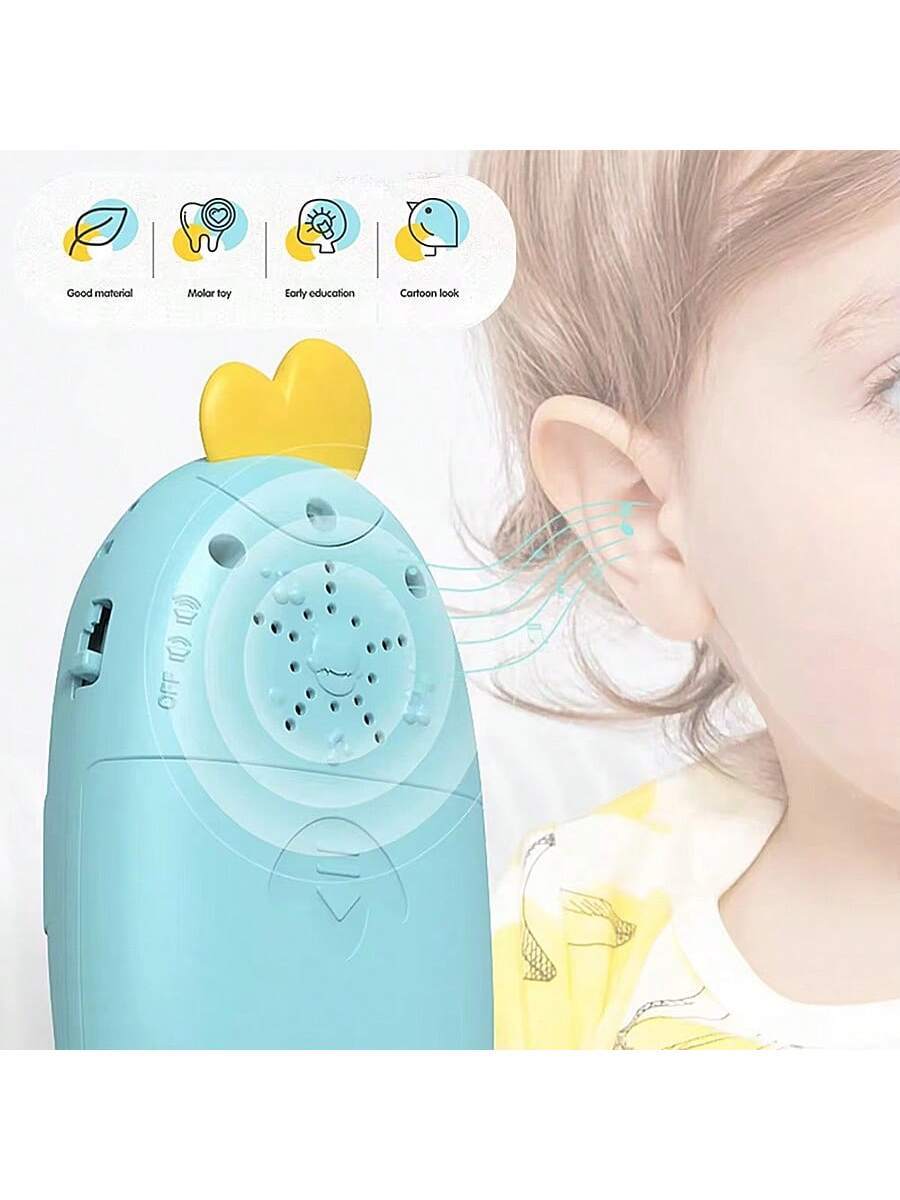Baby Phone Toy Sensory Learning Toy with Sound Light Effects Teether Toy for Infants