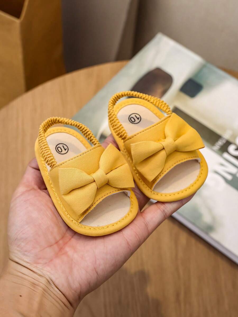 0-15M Infant Bowknot Sandals - Cute Soft Sole Toddler Shoes