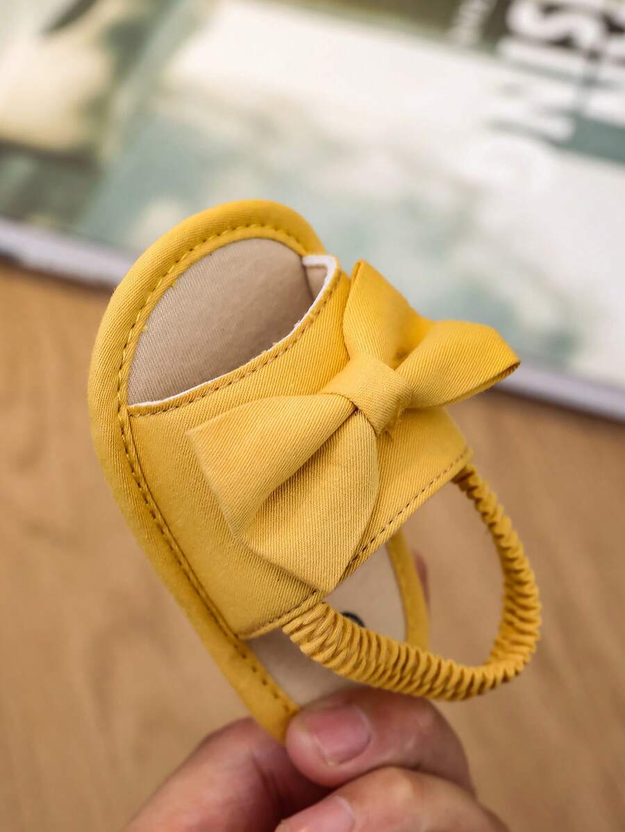 0-15M Infant Bowknot Sandals - Cute Soft Sole Toddler Shoes