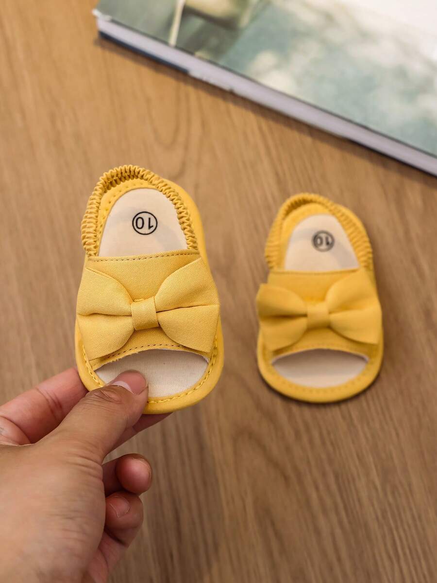 0-15M Infant Bowknot Sandals - Cute Soft Sole Toddler Shoes