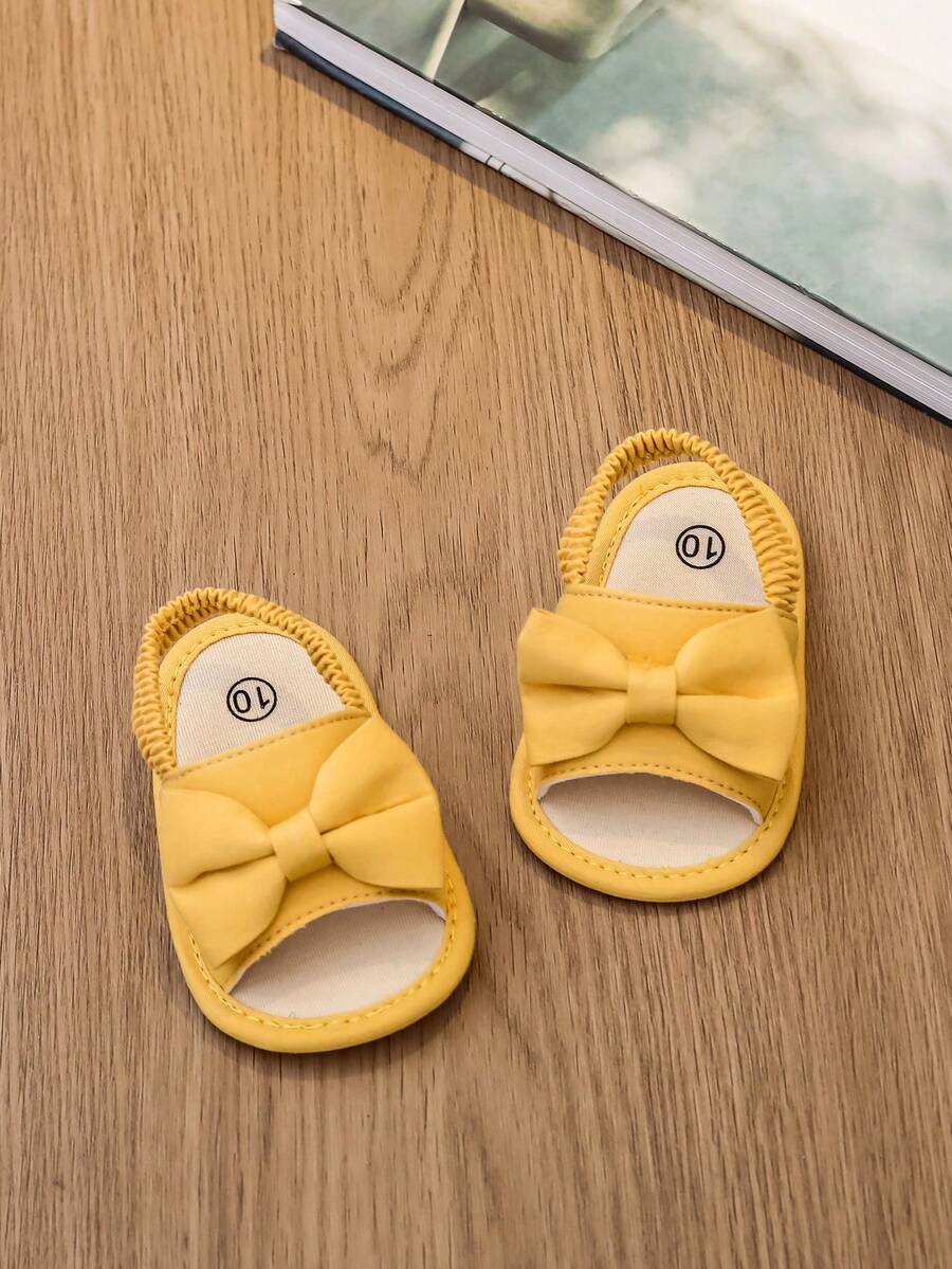 0-15M Infant Bowknot Sandals - Cute Soft Sole Toddler Shoes