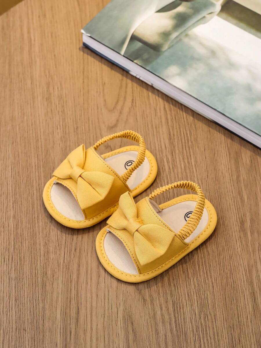 0-15M Infant Bowknot Sandals - Cute Soft Sole Toddler Shoes