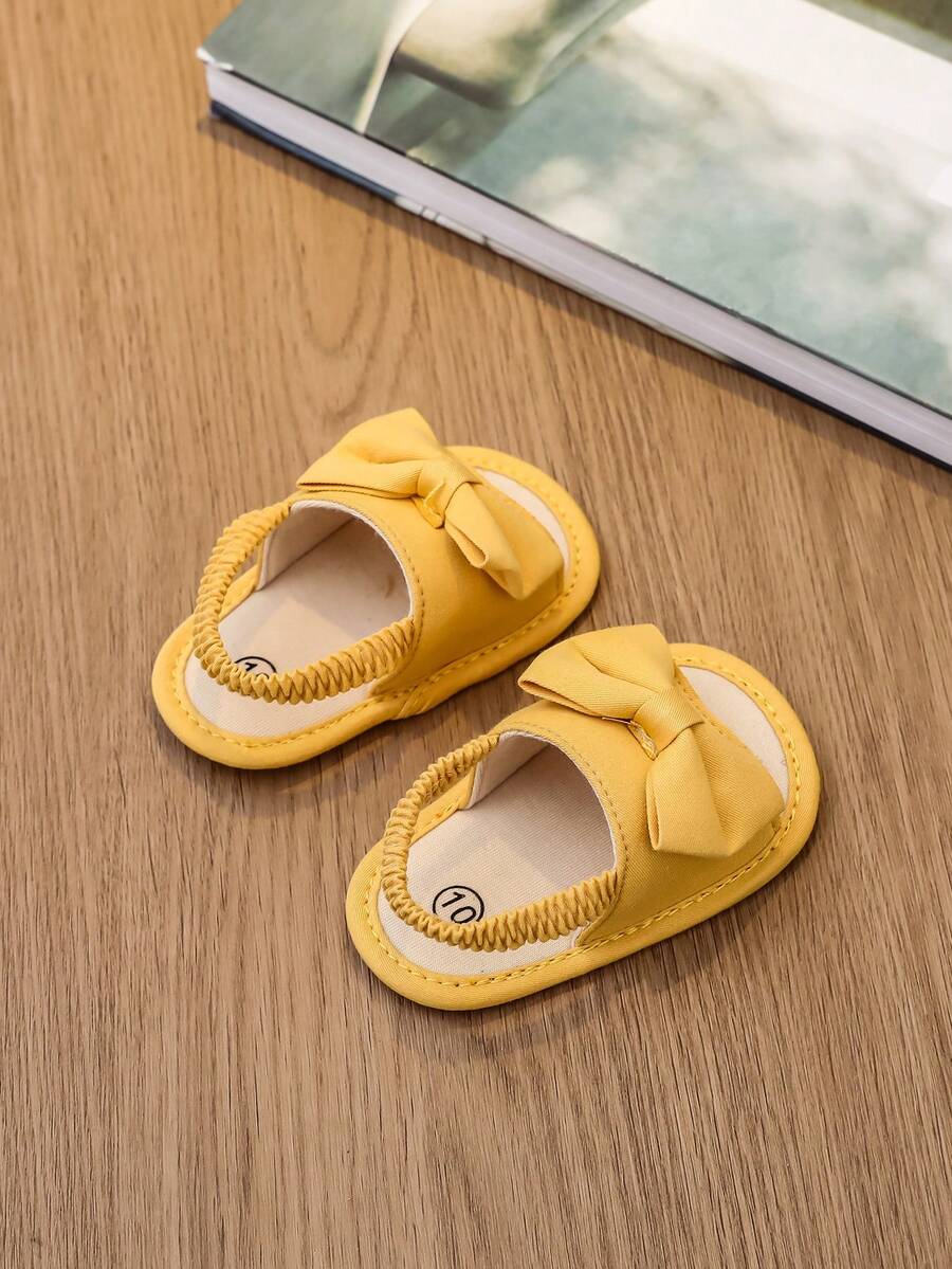 0-15M Infant Bowknot Sandals - Cute Soft Sole Toddler Shoes