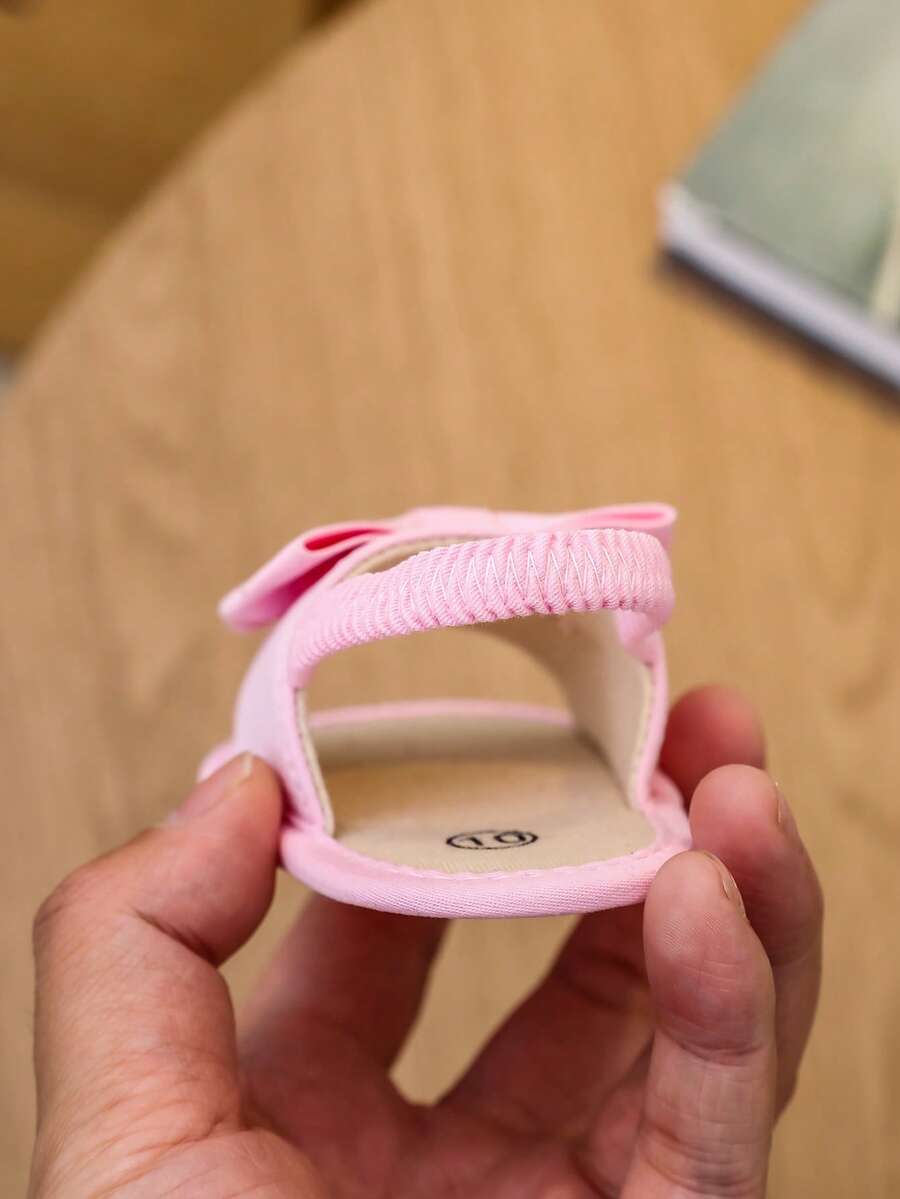 0-15M Infant Bowknot Sandals - Cute Soft Sole Toddler Shoes