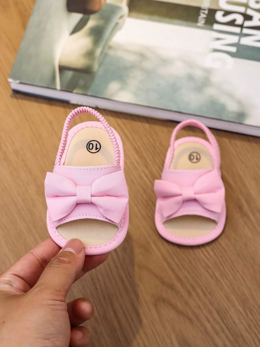 0-15M Infant Bowknot Sandals - Cute Soft Sole Toddler Shoes
