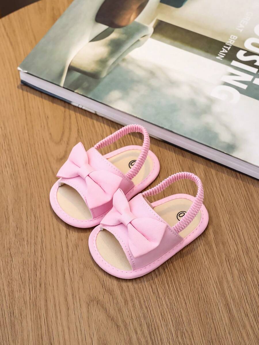 0-15M Infant Bowknot Sandals - Cute Soft Sole Toddler Shoes