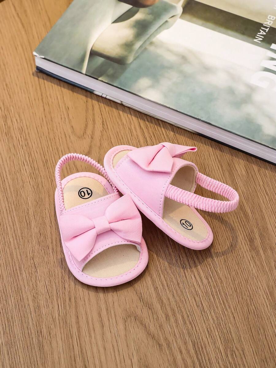 0-15M Infant Bowknot Sandals - Cute Soft Sole Toddler Shoes