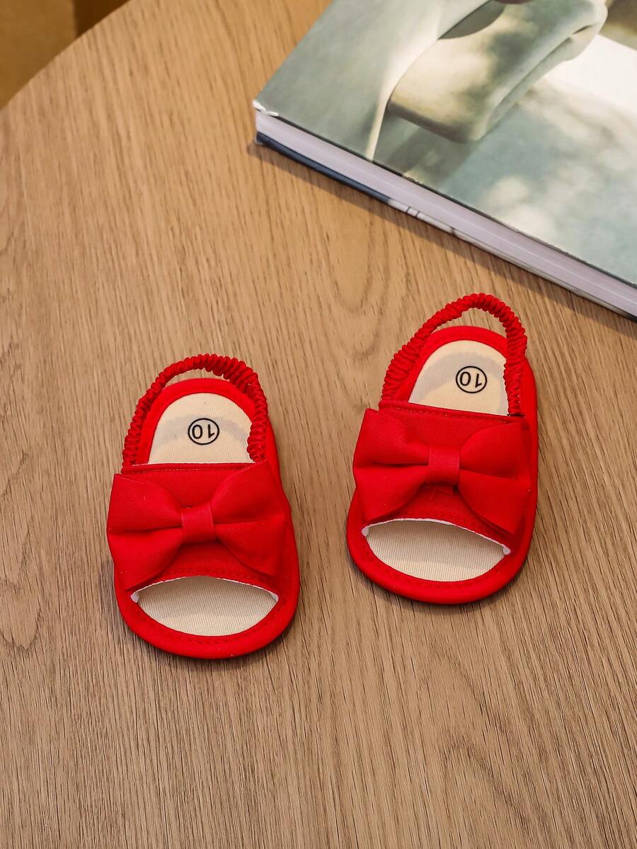 0-15M Infant Bowknot Sandals - Cute Soft Sole Toddler Shoes