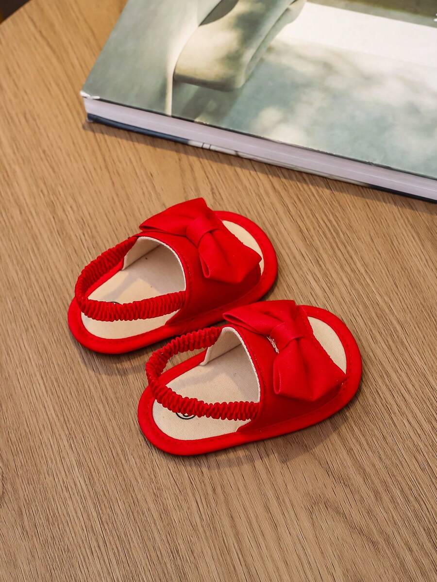 0-15M Infant Bowknot Sandals - Cute Soft Sole Toddler Shoes