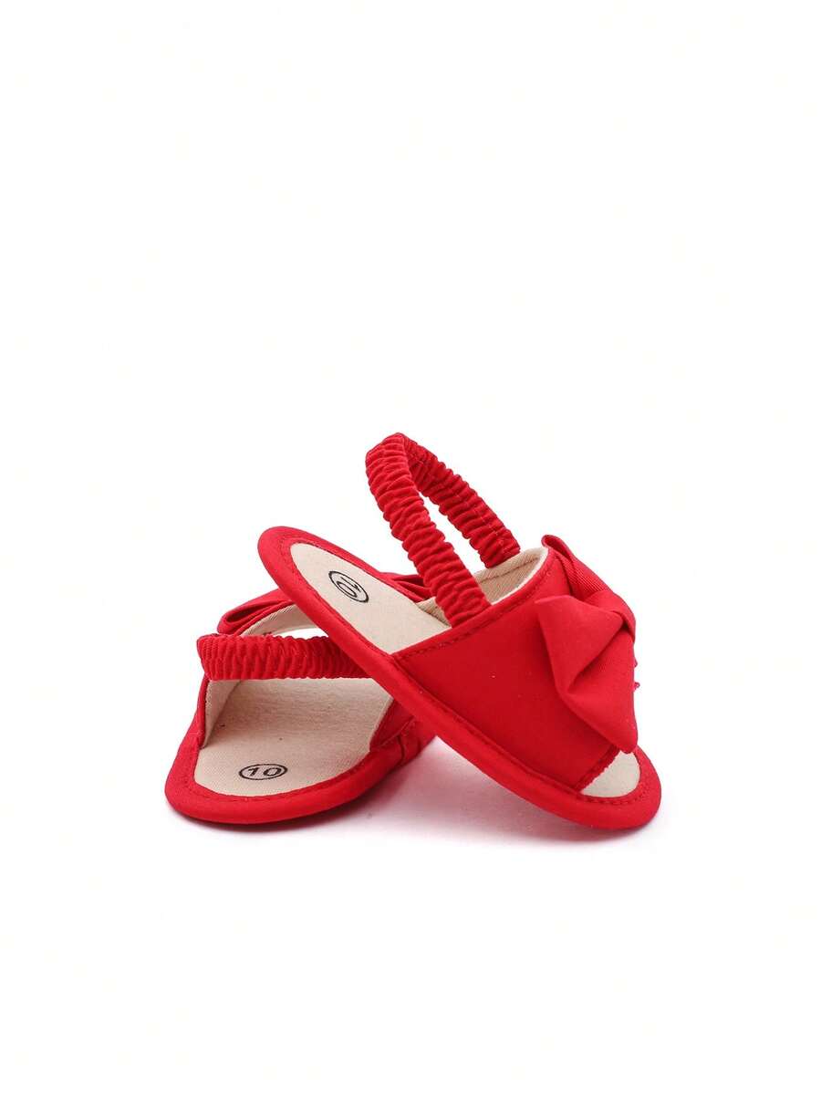 0-15M Infant Bowknot Sandals - Cute Soft Sole Toddler Shoes