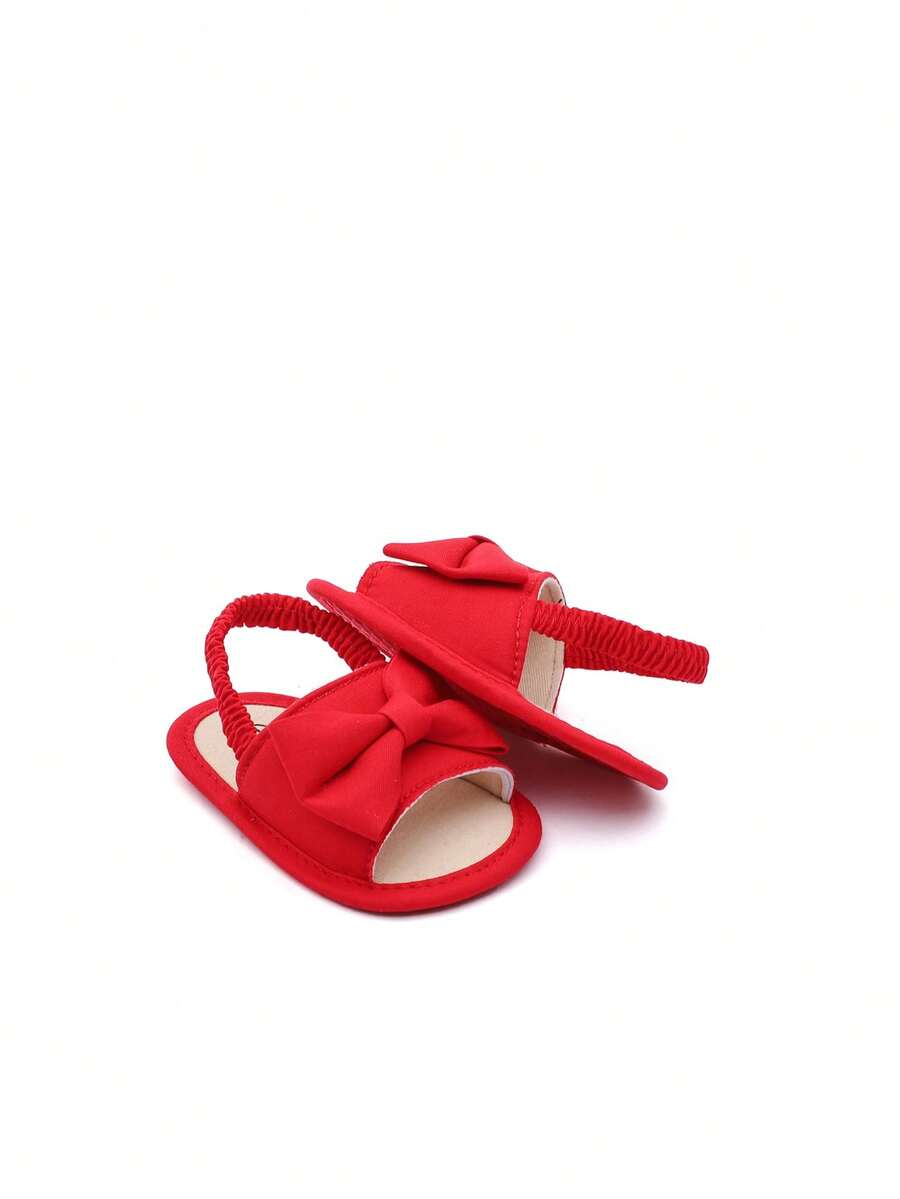 0-15M Infant Bowknot Sandals - Cute Soft Sole Toddler Shoes