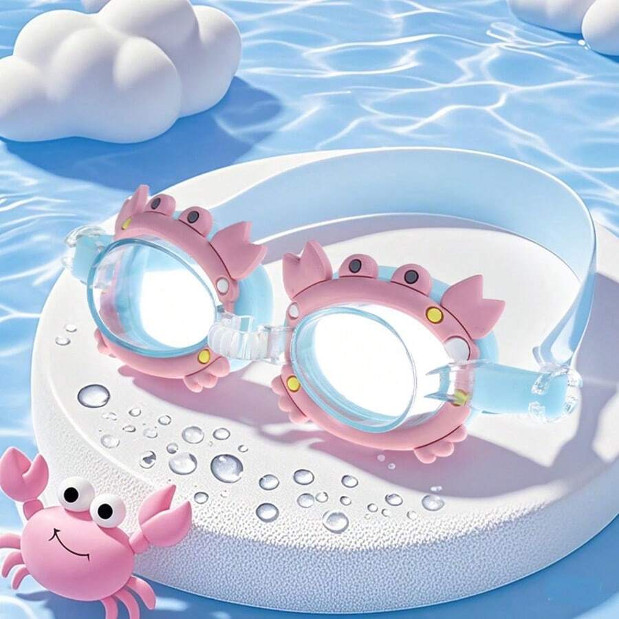 Kids Cartoon Swim Goggles Anti Fog Waterproof Swimming Glasses for Pool and Beach Activities