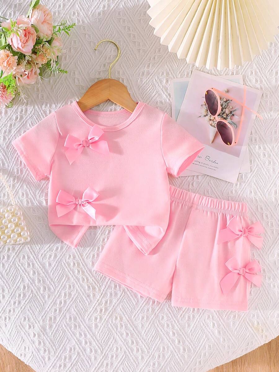 Pride Rainbow Short Sleeve Top & Shorts Set for Toddler Girls