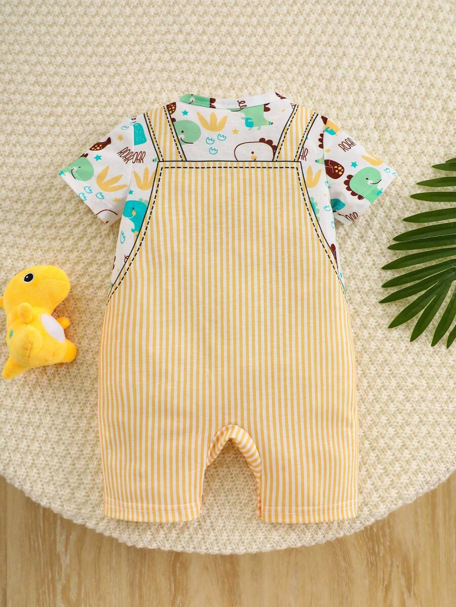 Baby Boy Cute Animal Party Print One Piece Pants Casual Soft Everyday Outfit