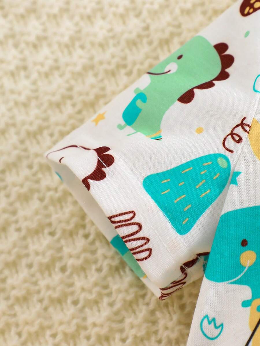 Baby Boy Cute Animal Party Print One Piece Pants Casual Soft Everyday Outfit