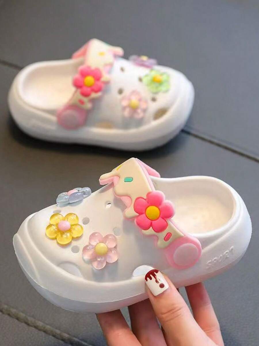 Cute Flower Design Baby Sandals - Soft Non-Slip Summer Shoes for Toddlers
