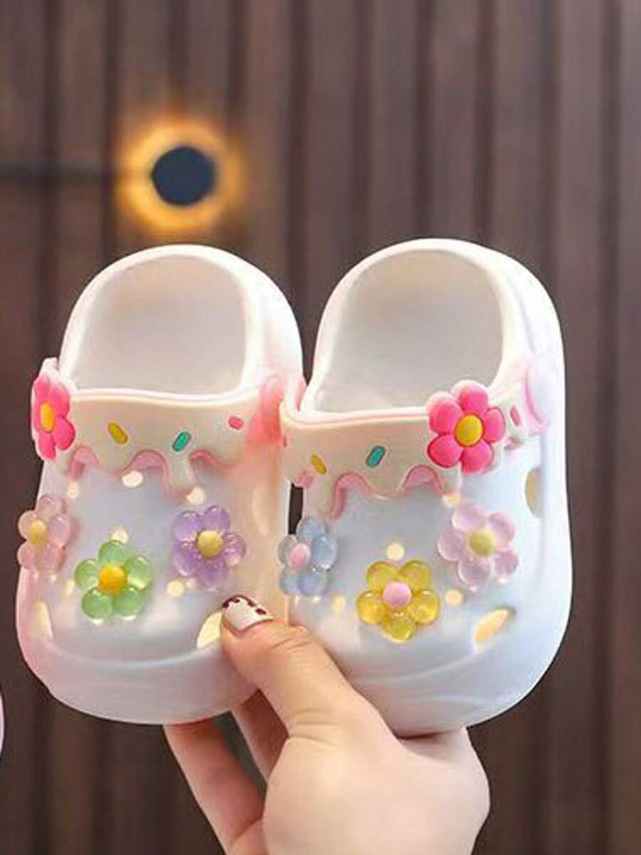 Cute Flower Design Baby Sandals - Soft Non-Slip Summer Shoes for Toddlers