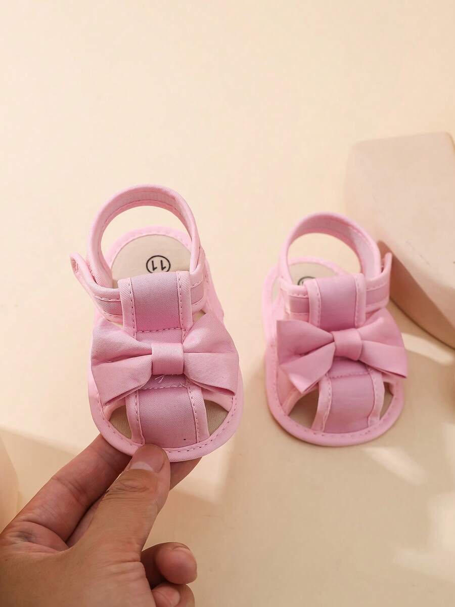 0-1Y Baby Girl Summer Sandals - Cute Bowknot Comfortable First Walkers