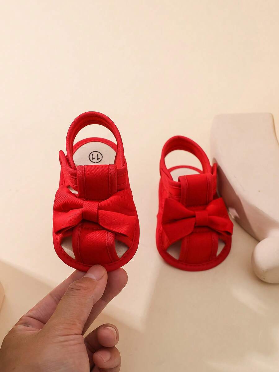 0-1Y Baby Girl Summer Sandals - Cute Bowknot Comfortable First Walkers