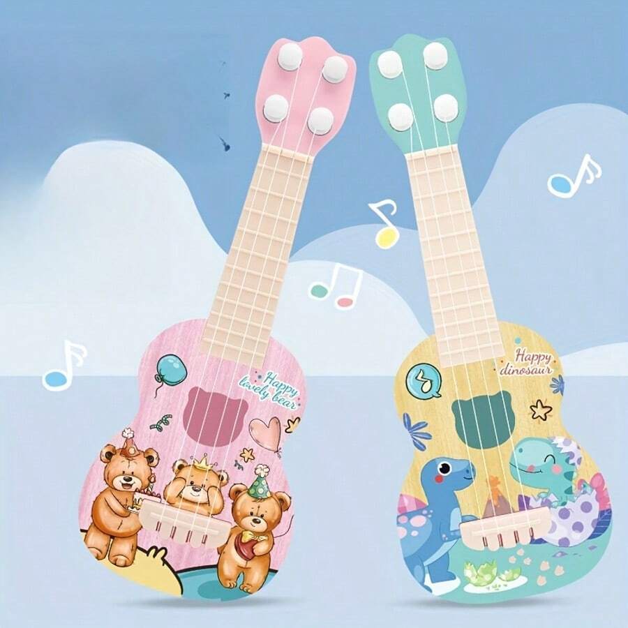 Kids Music Guitar and Ukulele Set for STEM Educational Learning and Creative Play