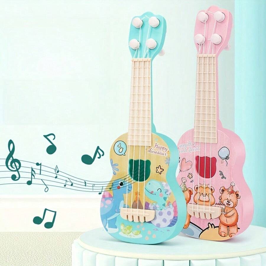 Kids Music Guitar and Ukulele Set for STEM Educational Learning and Creative Play