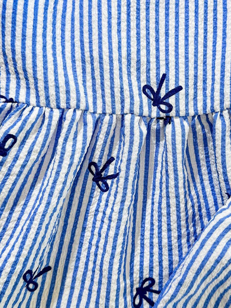 Cute Camisole And Shorts Set For Toddler Girls With Stripe Bow Detail