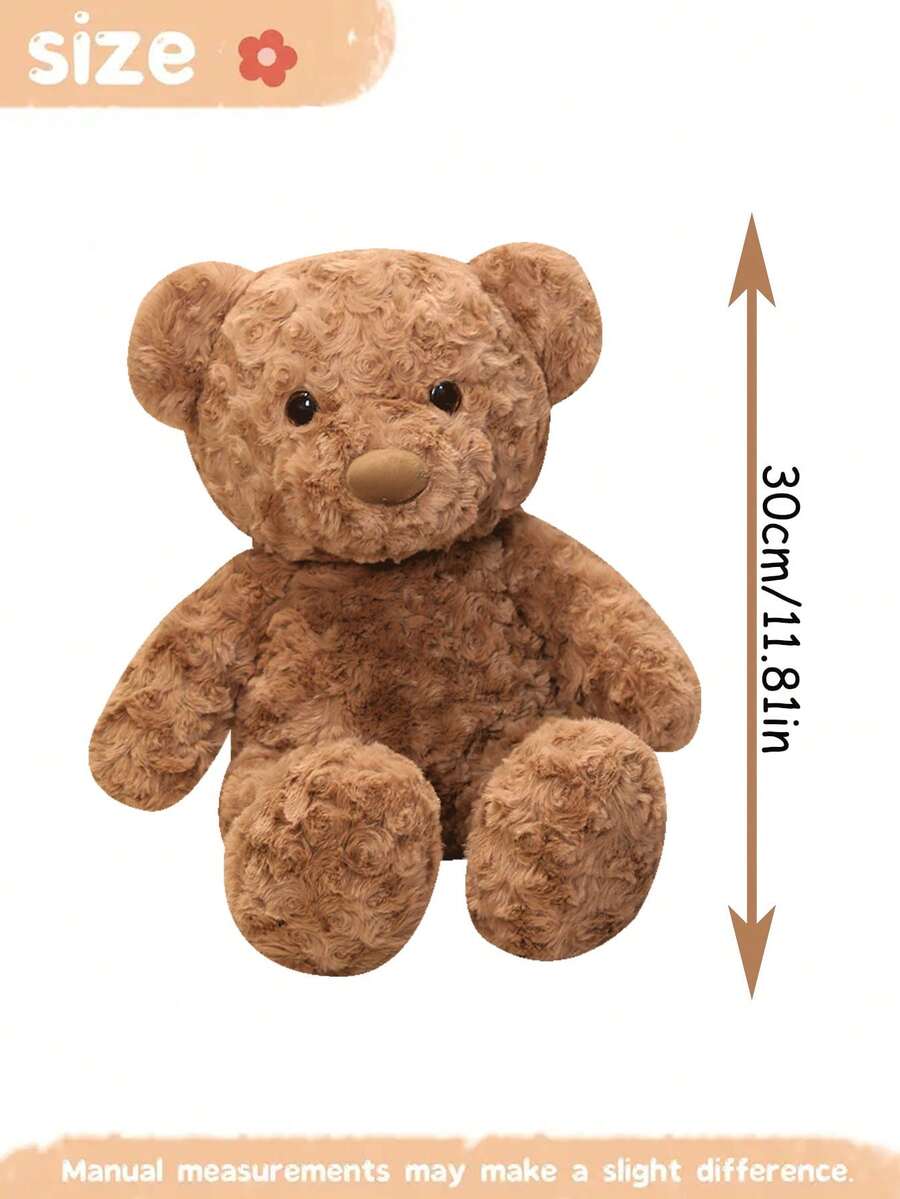 Cute Teddy Bear Plush Toy Stuffed Animal Plushie for Kids Room Decor