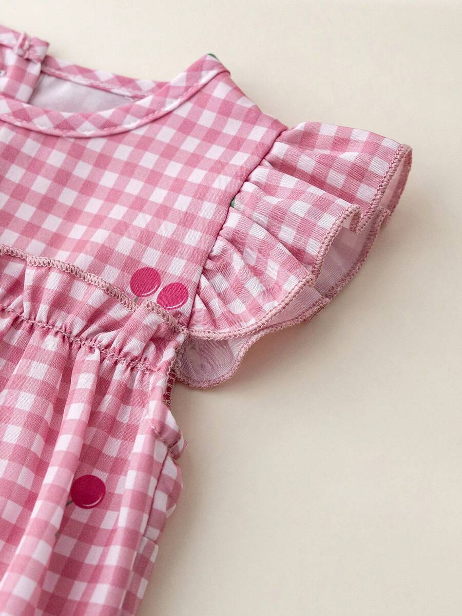2pcs Sleeveless Baby Girl Bodysuit and Hat Set for Summer Wear