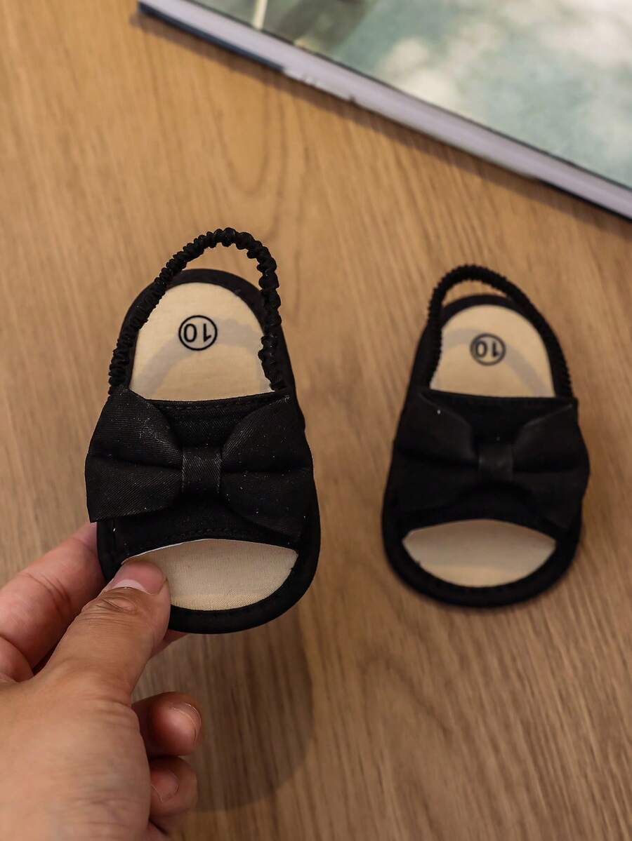 0-15M Infant Bowknot Sandals - Cute Soft Sole Toddler Shoes