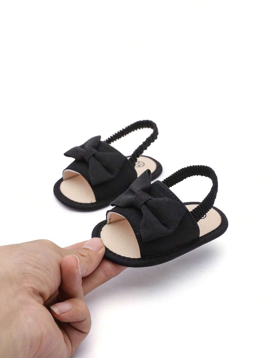 0-15M Infant Bowknot Sandals - Cute Soft Sole Toddler Shoes