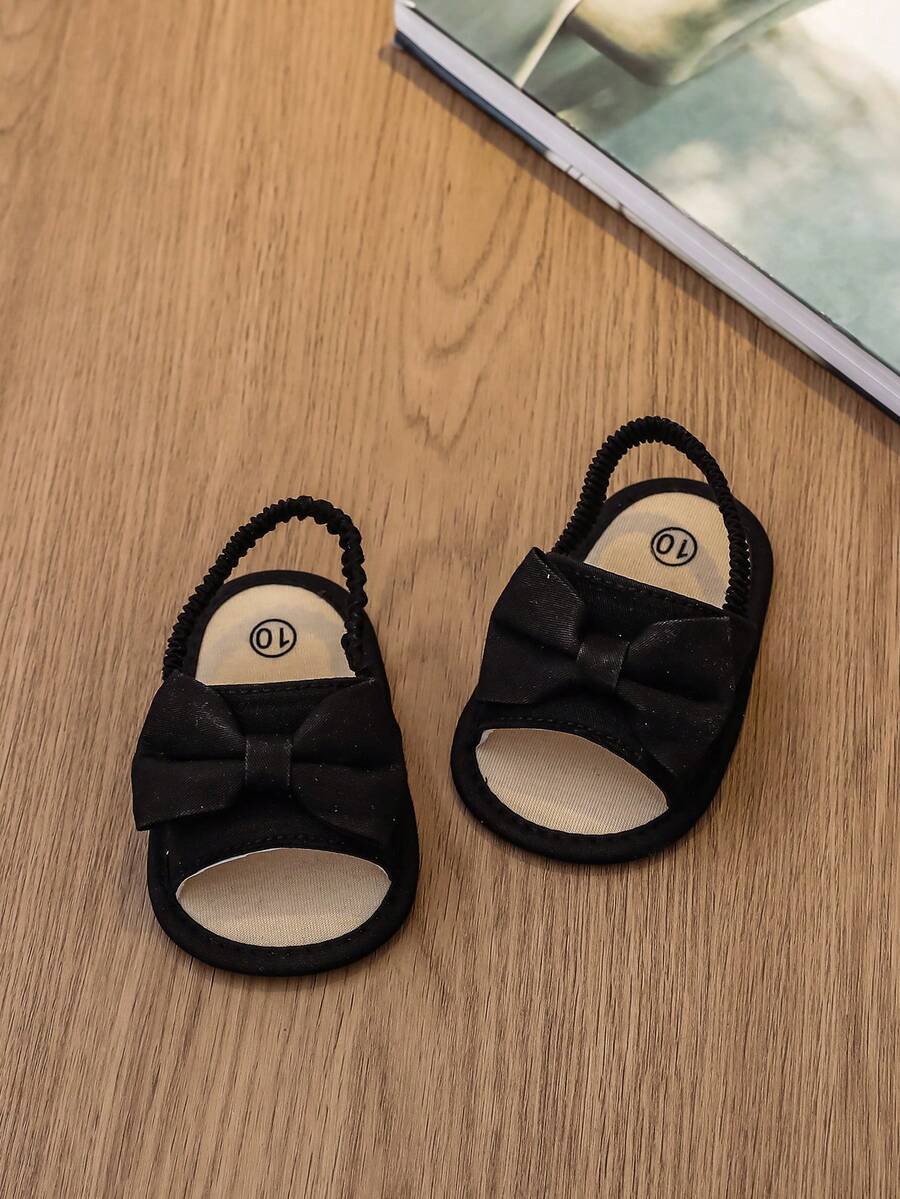 0-15M Infant Bowknot Sandals - Cute Soft Sole Toddler Shoes