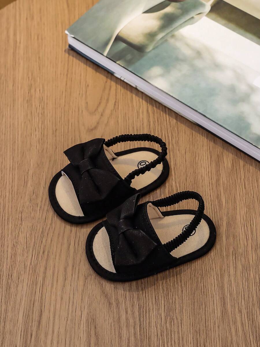 0-15M Infant Bowknot Sandals - Cute Soft Sole Toddler Shoes