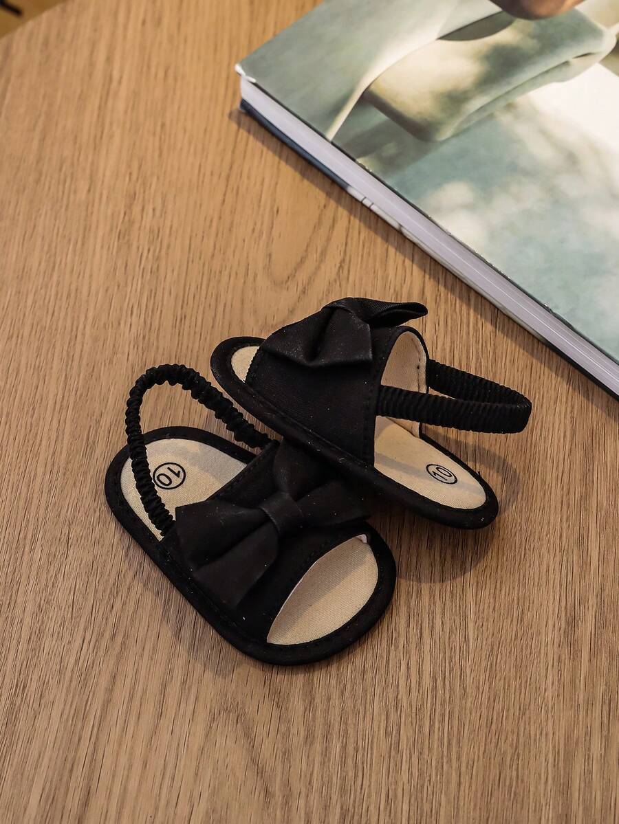 0-15M Infant Bowknot Sandals - Cute Soft Sole Toddler Shoes