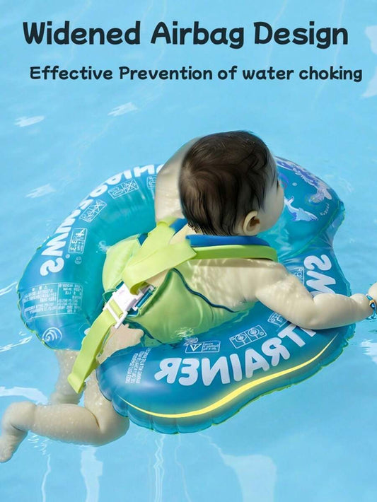 Baby Anti Flip Swim Float Ring Inflatable Pool Float with Multi Airbag Support for Toddlers