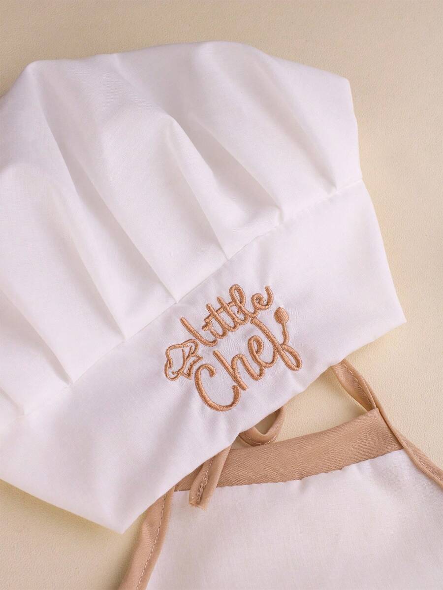 Baby Boy Chef Hat and Apron Photography Outfit Set for Newborn Photoshoots