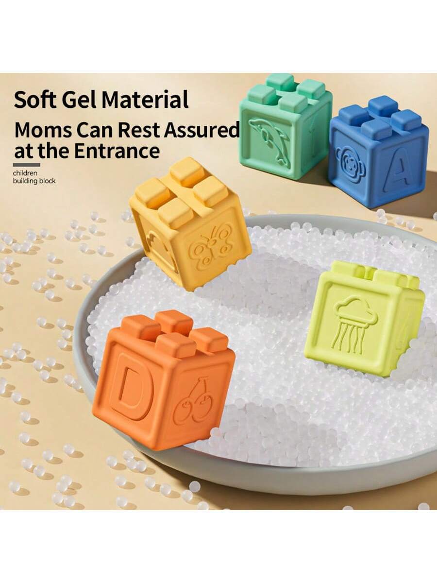 Soft Baby Building Blocks – Large Chewable Teething & Early Learning Toy