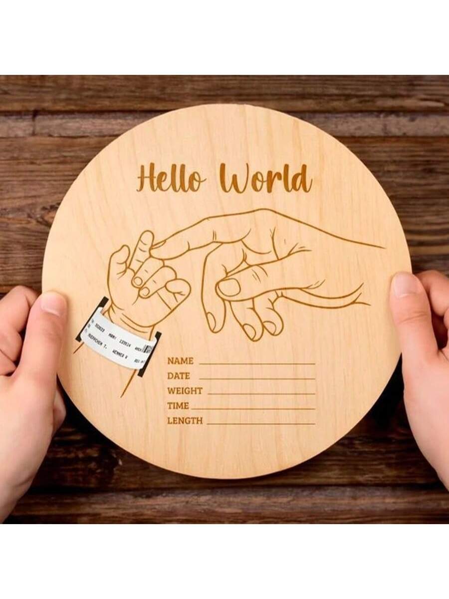 Personalized Newborn Hospital Bracelet Keepsake Box Laser Engraved Baby Memory Box Gift for New Parents