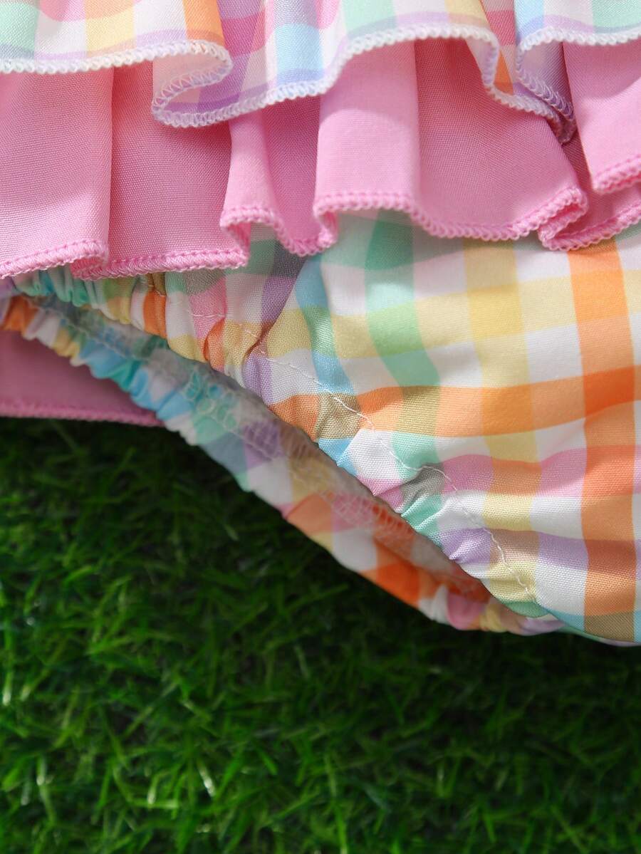 Sleeveless Strawberry Floral Top & Ruffle Skirt 3-Piece Set for Toddler Girls