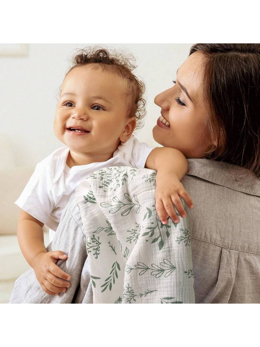 3 Pack Muslin Swaddle Blankets Soft Breathable Receiving Blankets for Newborns and Infants