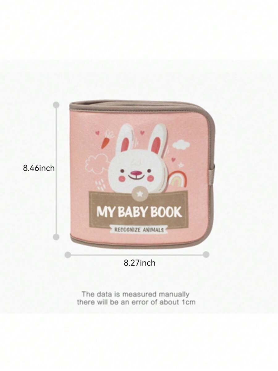 Montessori Baby Busy Cloth Book 3D Felt Sensory Activity Book Fine Motor Skills Learning Toy for Toddlers