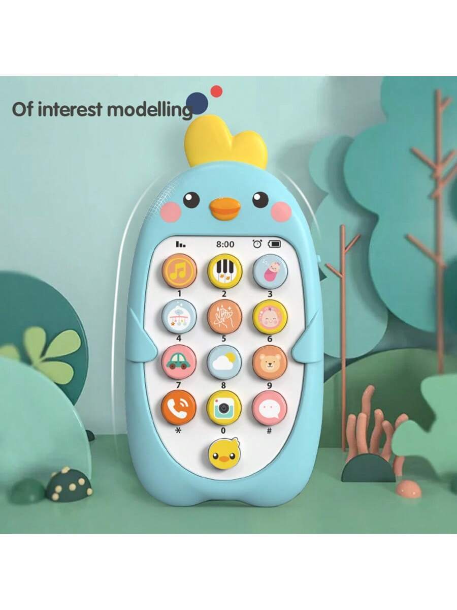 Baby Phone Toy Sensory Learning Toy with Sound Light Effects Teether Toy for Infants