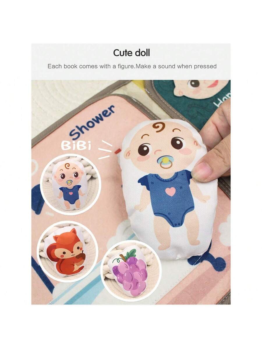 Montessori Busy Book for Toddlers Animal and Fruit Recognition Sensory Learning Activity Book