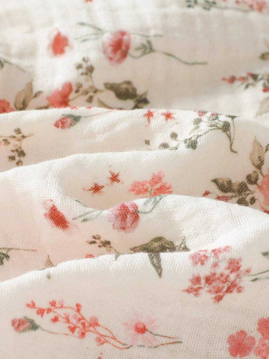 Baby Ditsy Floral Cinched Waist Dress for Cute Spring and Summer Wear
