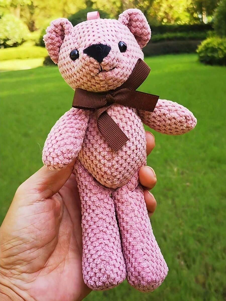 Cute Teddy Bear Plush Doll Cartoon Hanging Decor for Gifts and Home Decoration