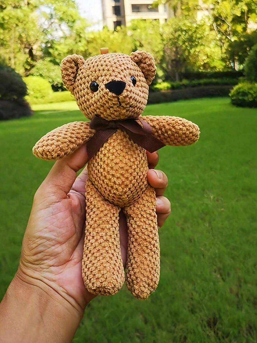 Cute Teddy Bear Plush Doll Cartoon Hanging Decor for Gifts and Home Decoration