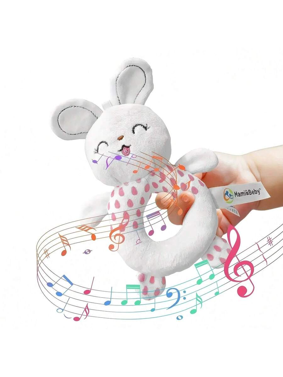 Baby Animal Rattle Teether Toy Cute Cartoon Sensory Teething Toy for Infants